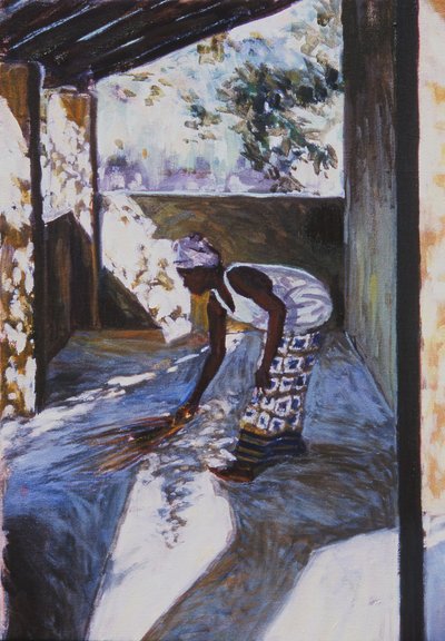 Girl Sweeping I, 2002 by Tilly Willis